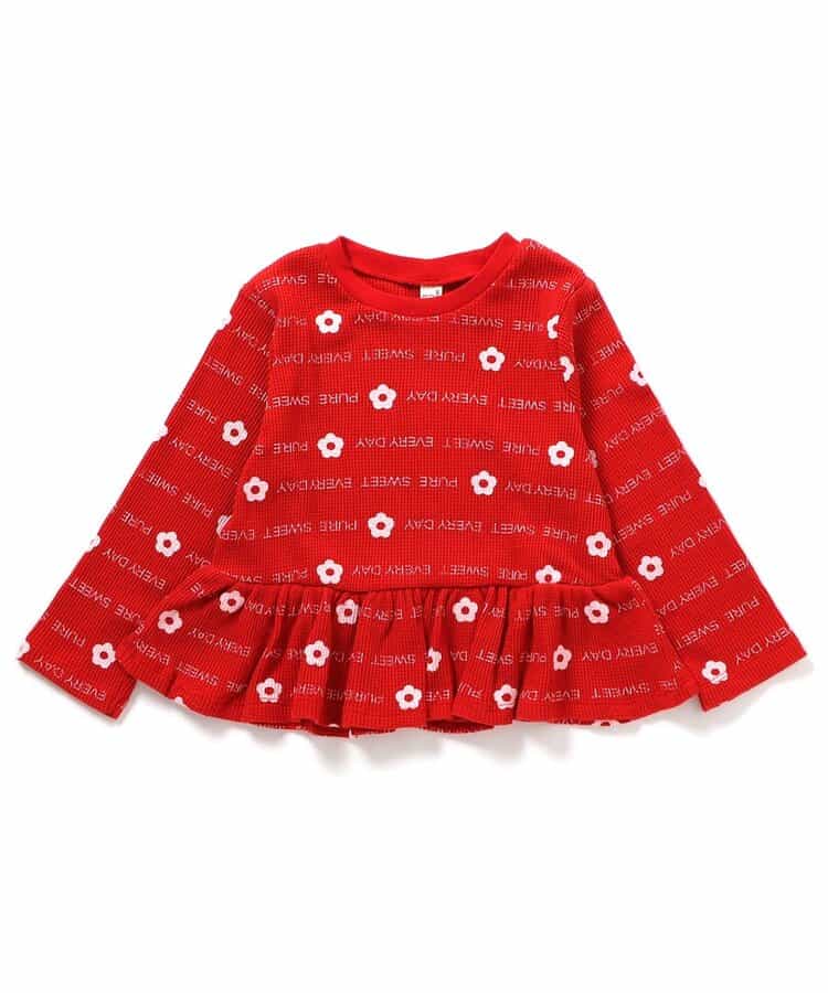 ワッフルペプラムTシャツ_942906