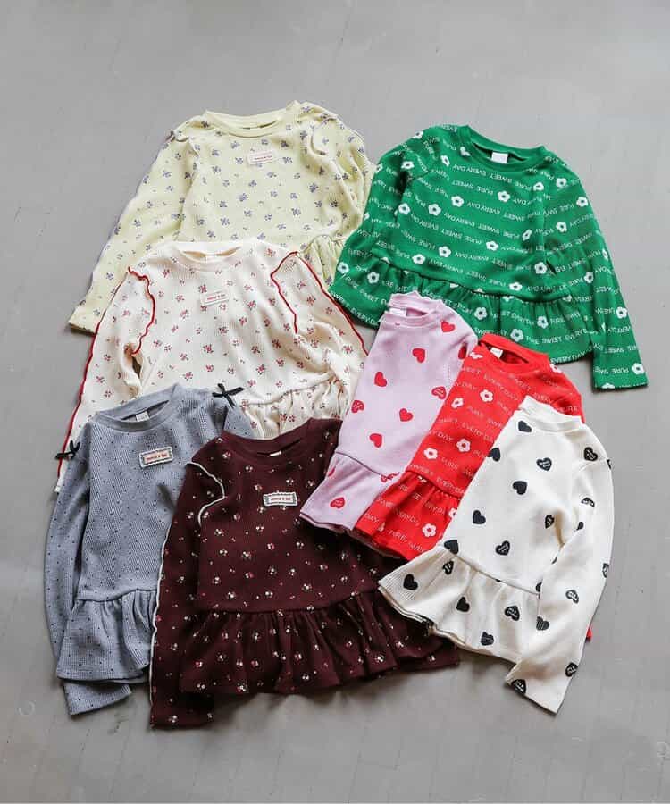 ワッフルペプラムTシャツ_942909