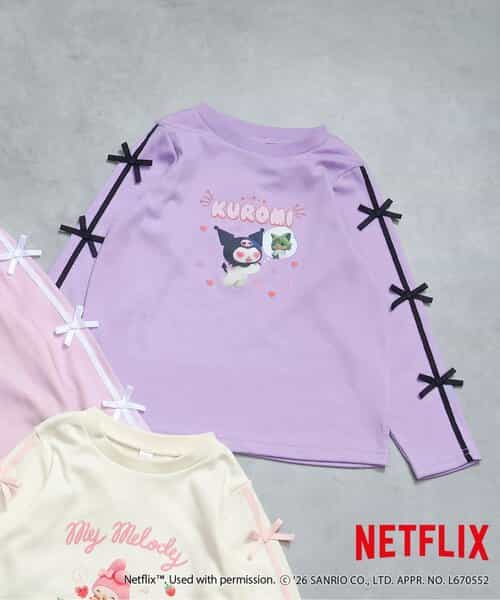 【マイメロディ＆クロミ】NETFLIX MYMELODY＆KUROMI 転写Tシャツ 