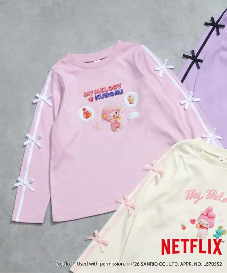 【マイメロディ＆クロミ】NETFLIX MYMELODY＆KUROMI 転写Tシャツ