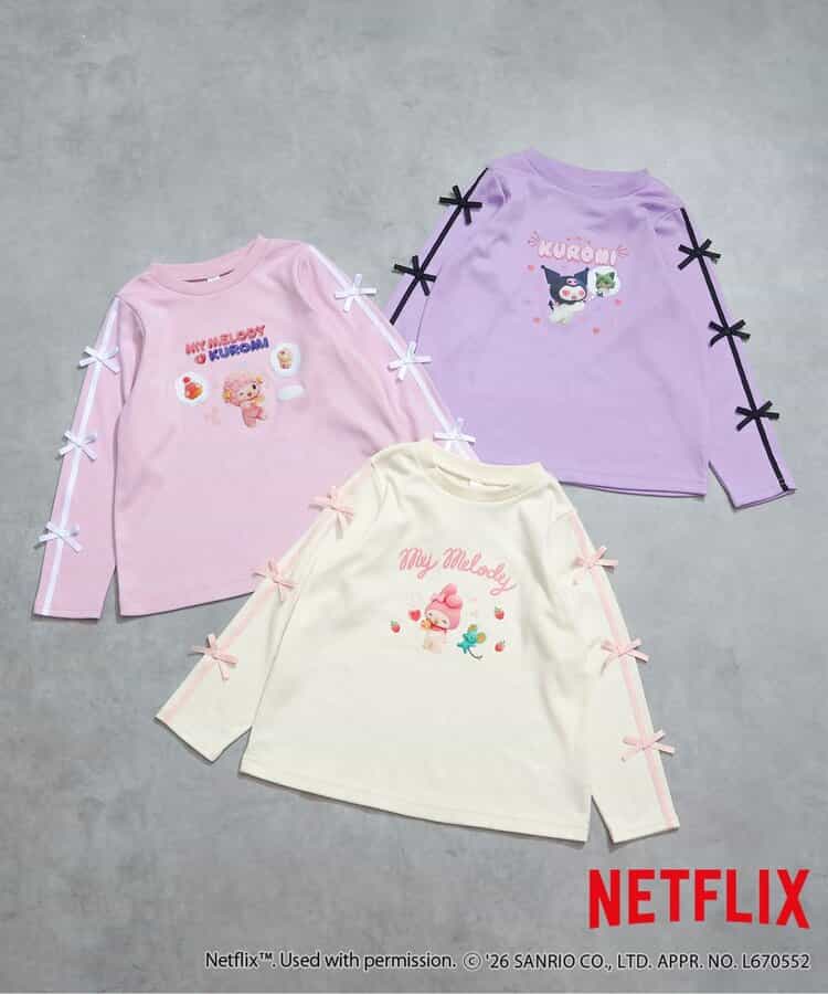 【マイメロディ＆クロミ】NETFLIX MYMELODY＆KUROMI 転写Tシャツ _940319