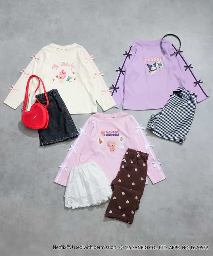 【マイメロディ＆クロミ】NETFLIX MYMELODY＆KUROMI 転写Tシャツ _940320