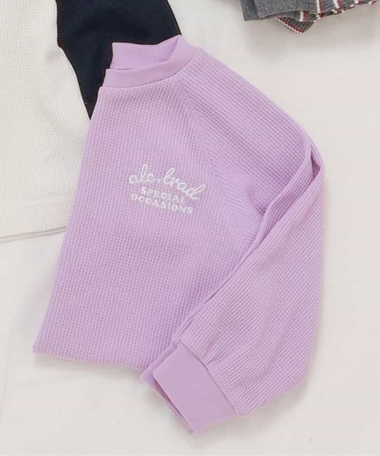 ワンポイントロゴワッフルTシャツ