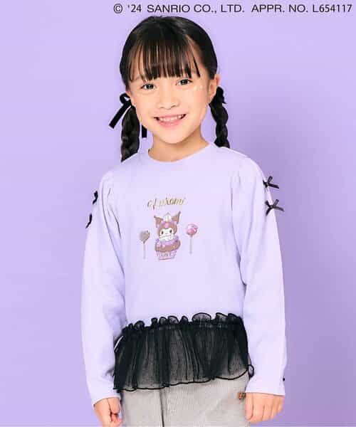 ☆SALE☆WEB限定 マイメロディ・クロミ/ペプラムリブトップス