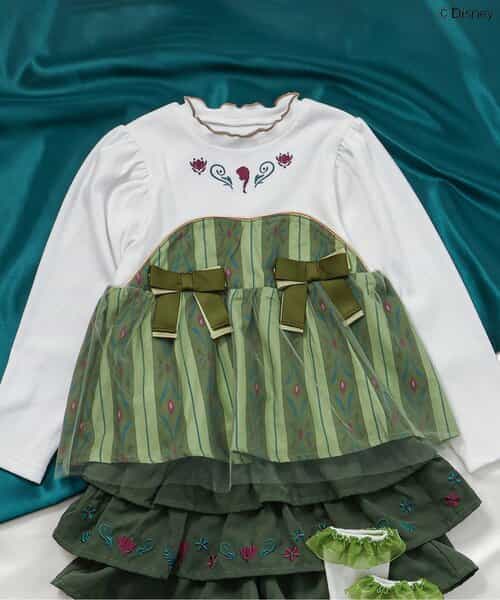 ★【クリスマスセール】期間限定SALE★ディズニーキャラクターペプラムトップス