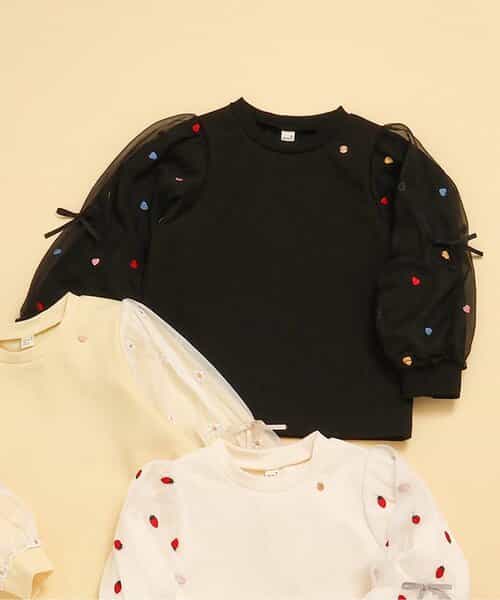 WEB限定 3柄シアースリーブトップス