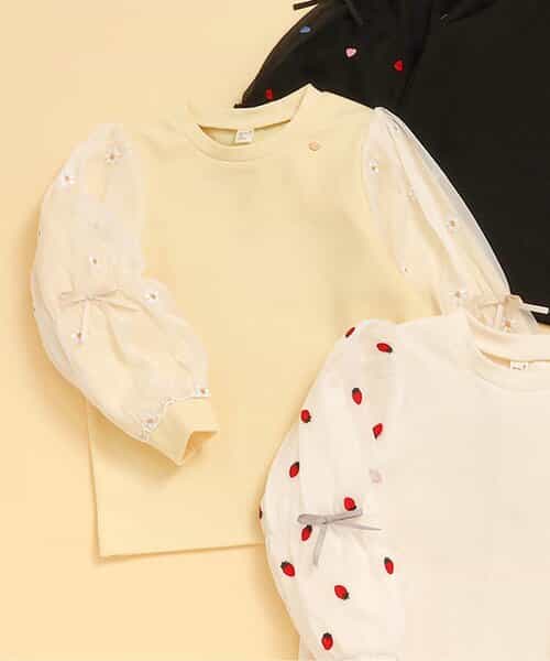 WEB限定 3柄シアースリーブトップス