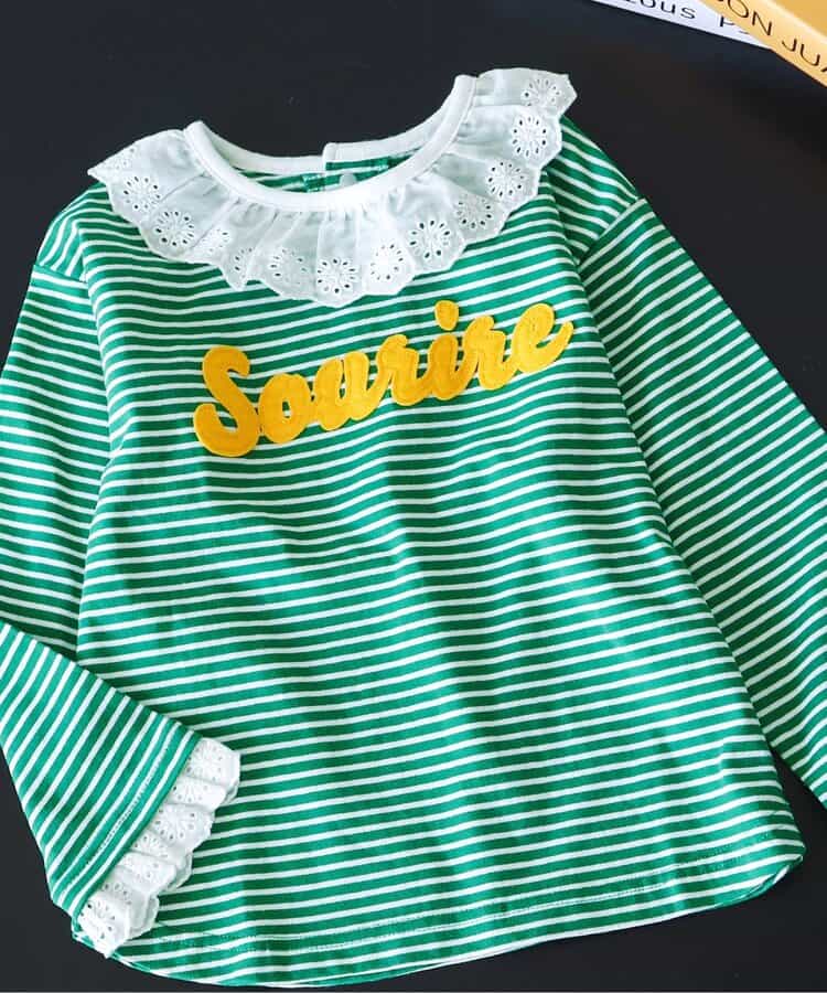 レースドッキングロゴTシャツ