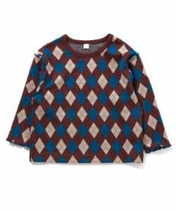 【リンク】ジャガード総柄Tシャツ_970041