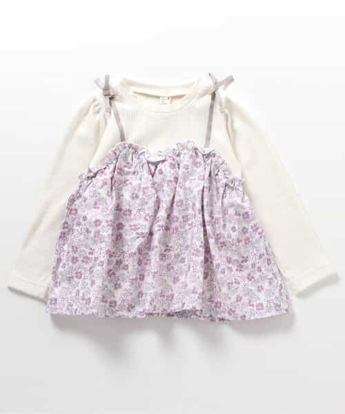 ★SALE★ワッフルドッキングフレアトップス