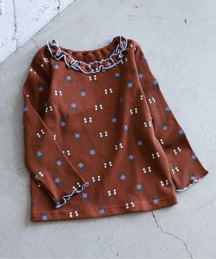 【リンク】ワッフルアソート襟フリルTシャツ