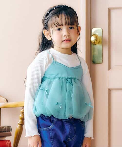 ★SALE★バルーンチュールキャミドッキングTシャツ