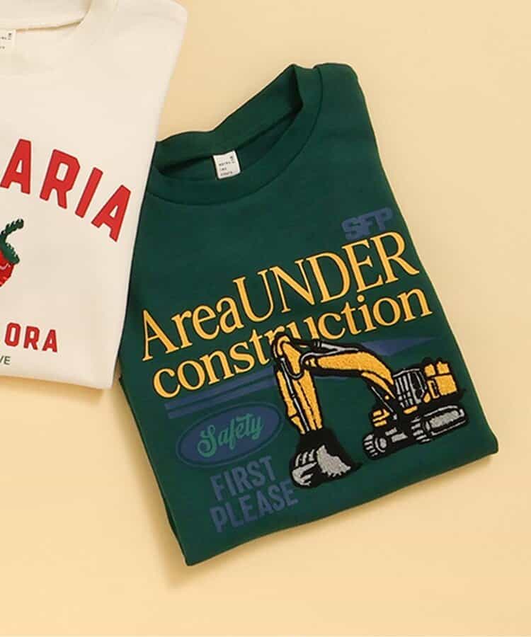 5柄モチーフスウェットライクTシャツ