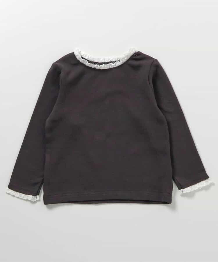 ハート針抜きフリルTシャツ