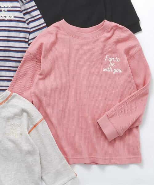 ダムフランク ロゴ刺繍ワッフルロンT 完売品