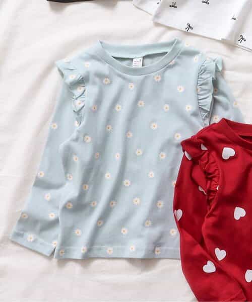 WEB限定 肩フリルTシャツ/7days Style