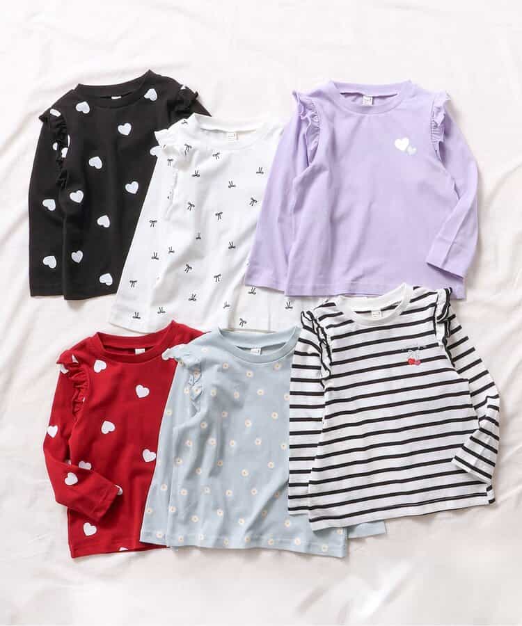WEB限定 肩フリルTシャツ