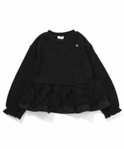 レースフリル切り替えリブTシャツ_940077
