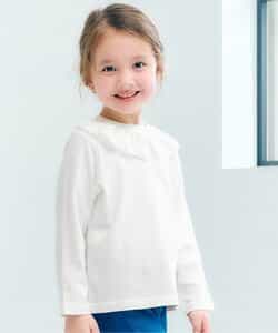 WEB限定 襟レースTシャツ/7days Style