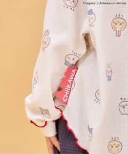 【アニメちいかわ】ワッフルヘンリーネックTシャツ(セットアップ可)_962873