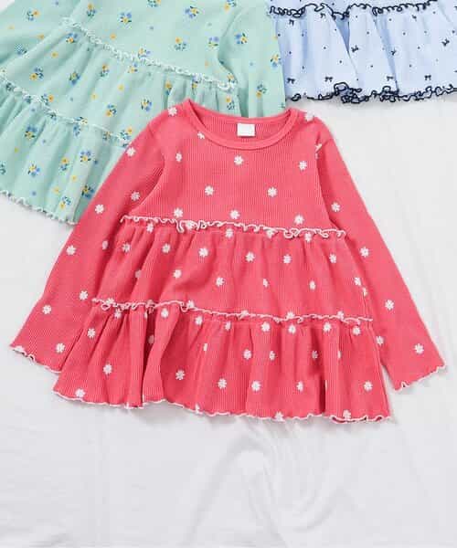 ☆1/8(木)21時～3点10％OFF☆WEB限定 ワッフルティアードTシャツ