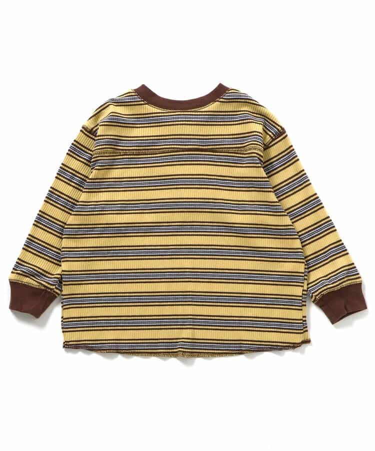 【リンク】ヘンリーネックマルチボーダーTシャツ_963721