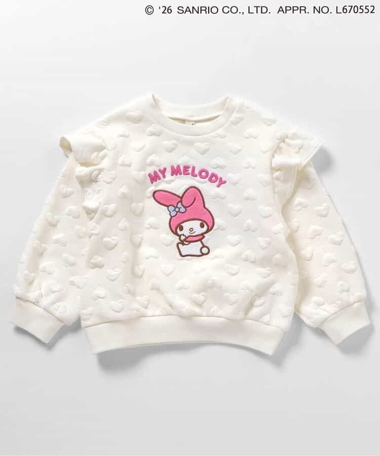 WEB限定【マイメロディ＆クロミ】ハートキルトトレーナー _938815