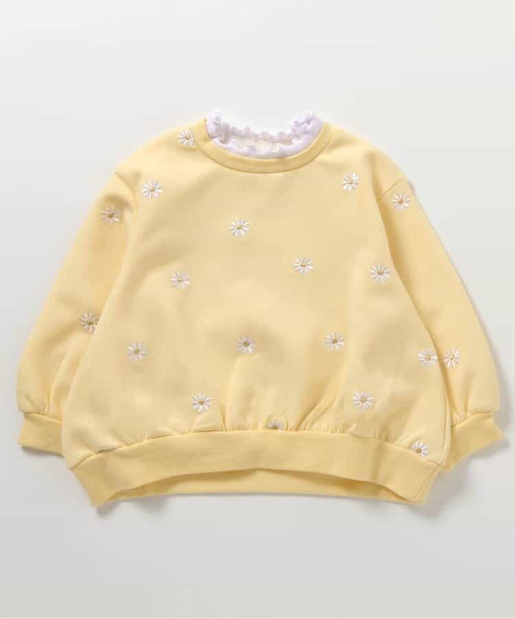 アソート総柄刺繍レイヤードトレーナー