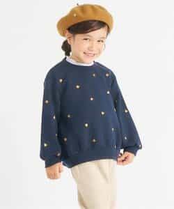 アソート総柄刺繍レイヤードトレーナー