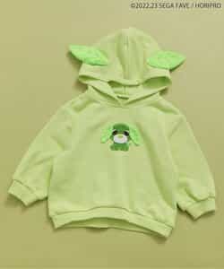 WEB限定 お茶犬フード耳付きパーカー