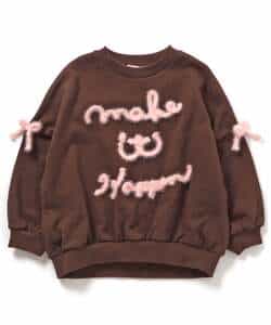 ニットリボン刺繍ロゴトレーナー_972405