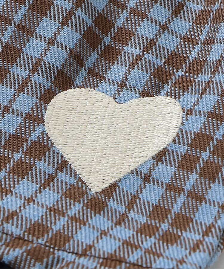 リブドッキングハート刺繍チュニック_949350