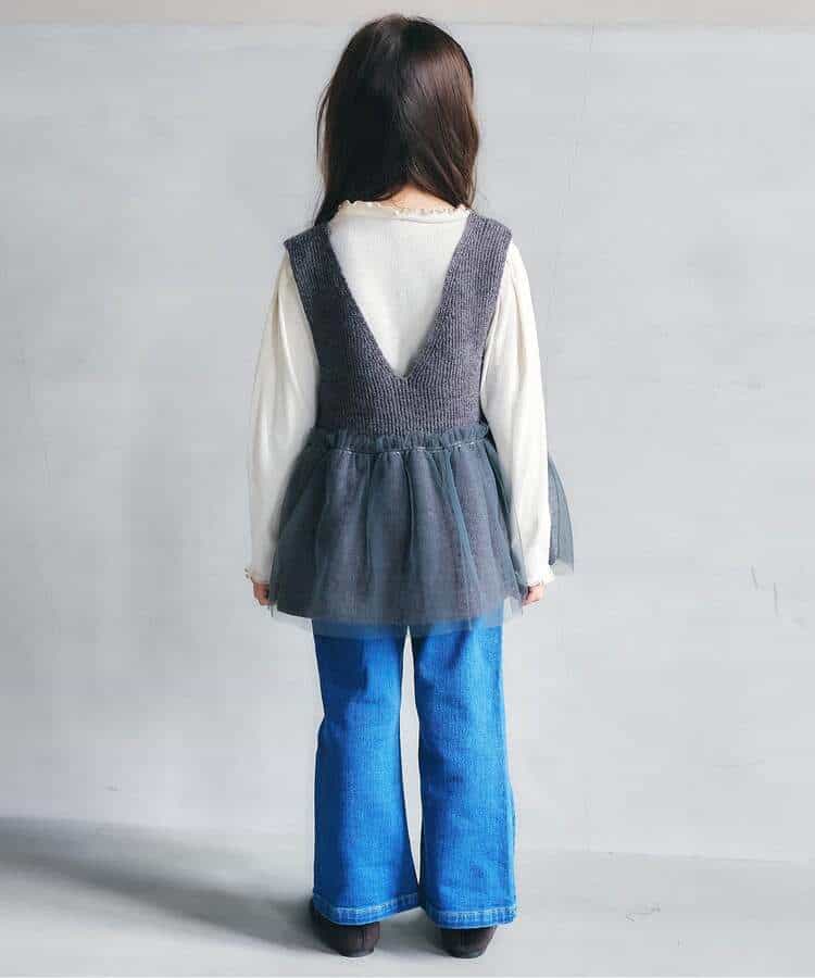 チュールペプラムニットベスト_972432