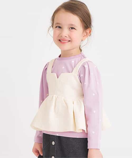 ★SALE★WEB限定 ハートキルトビスチェ＆総柄インナー2Pセット