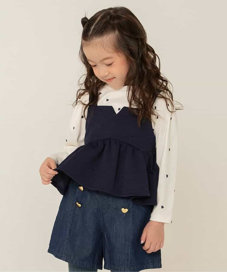 WEB限定 ハートキルトビスチェ＆総柄インナー2Pセット