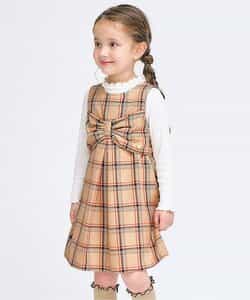 ★SALE★【リンク】リボンタックジャンパースカート