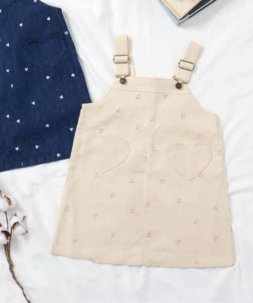 【80cm】 さくらんぼ刺繍 ジャンパースカート＆ブラウス　新品未使用 HoshibakoWorks‧✧̣̥̇‧星箱Works on X: 