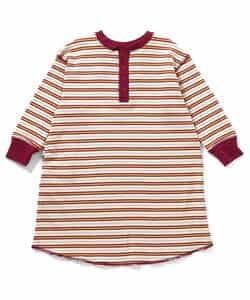 ★SALE★【リンク】ヘンリーネックマルチボーダーワンピース_1009167
