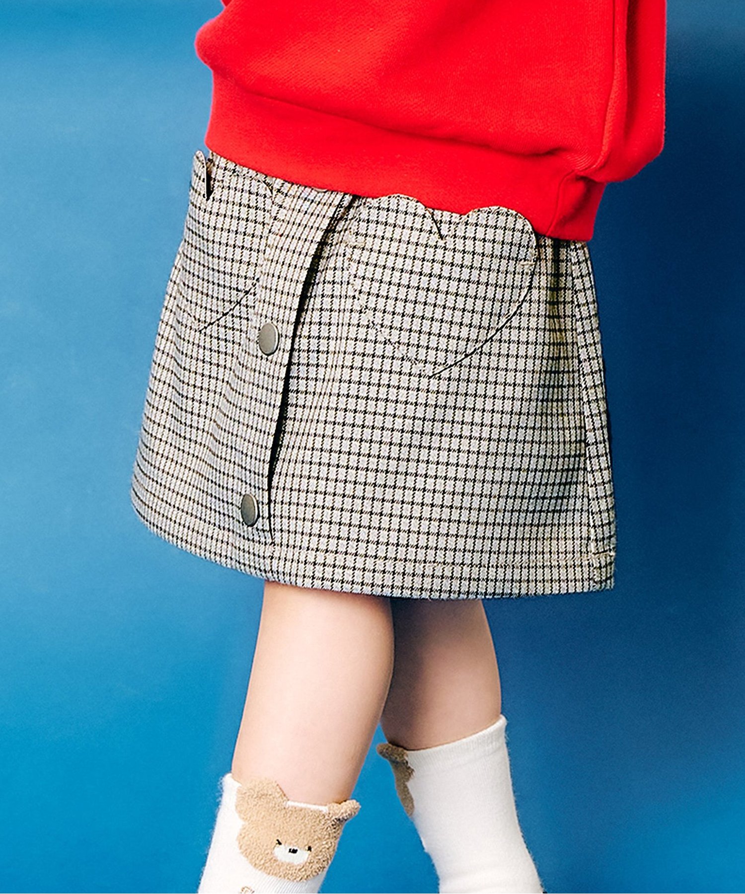 ☆SALE☆総柄Lucky Cloverスカート【キッズ】（N418045）|BOBOCHOSES