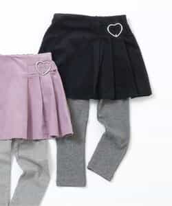 レギンス付きプリーツスカート