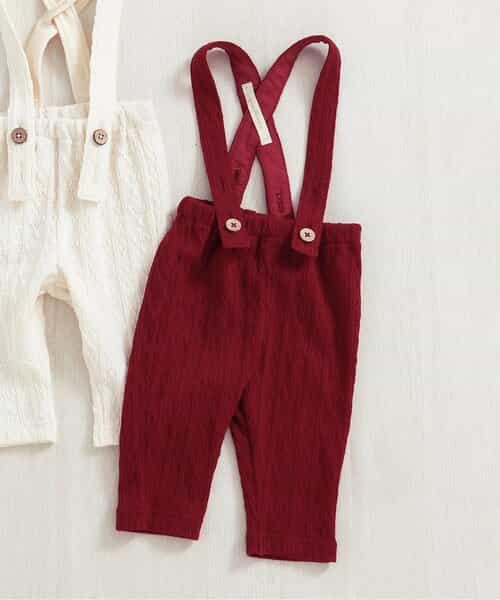 ★SALE★ケーブル柄サス付きパンツ