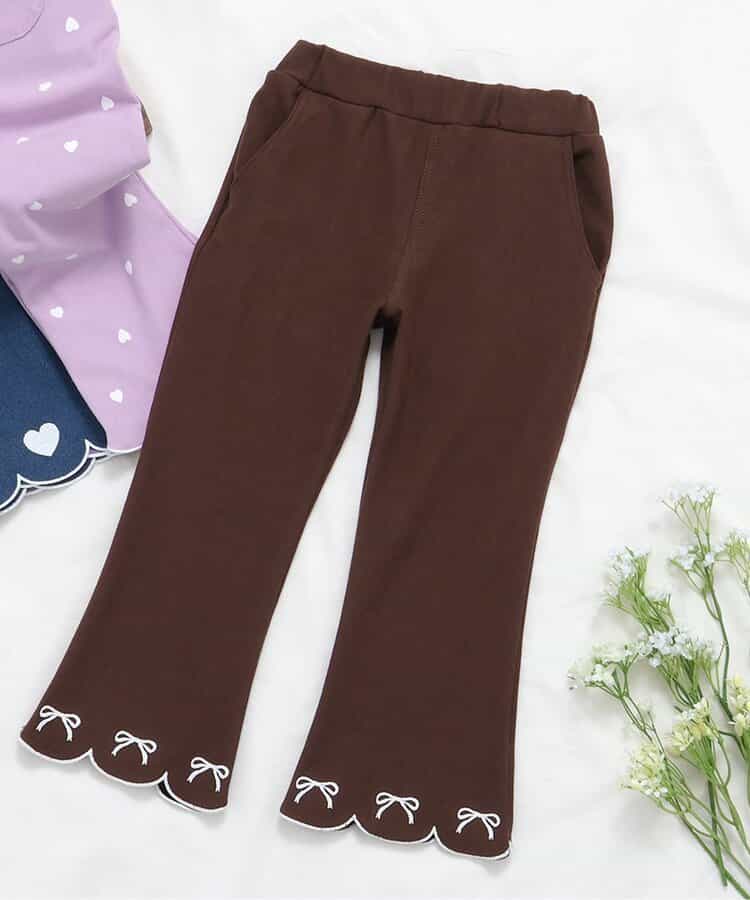 ★SALE★WEB限定 裾スカラップカットソーパンツ 10分丈