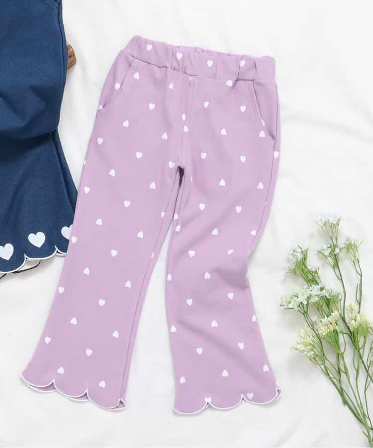 ★SALE★WEB限定 裾スカラップカットソーパンツ 10分丈