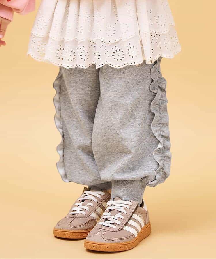 フリルスウェットパンツ  10分丈