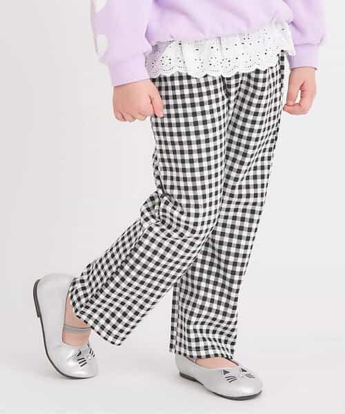 WEB限定 ペプラムレース/7days Style pants 10分丈