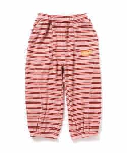 ワッフル配色ステッチ刺繍パンツ_970121