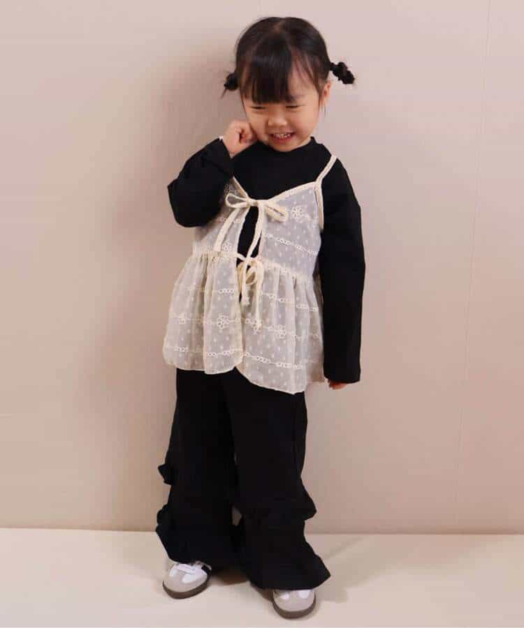 ★タイムセール★ダブルフリルスウェットパンツ  10分丈_997503
