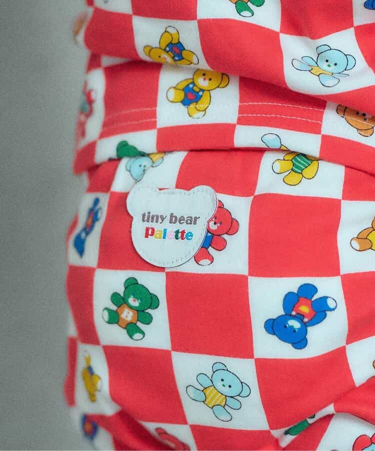 ★送料無料★【tiny bear Palette】総柄レギンス  10分丈(セットアップ可)_914953