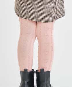 ハートケーブル柄レギンス