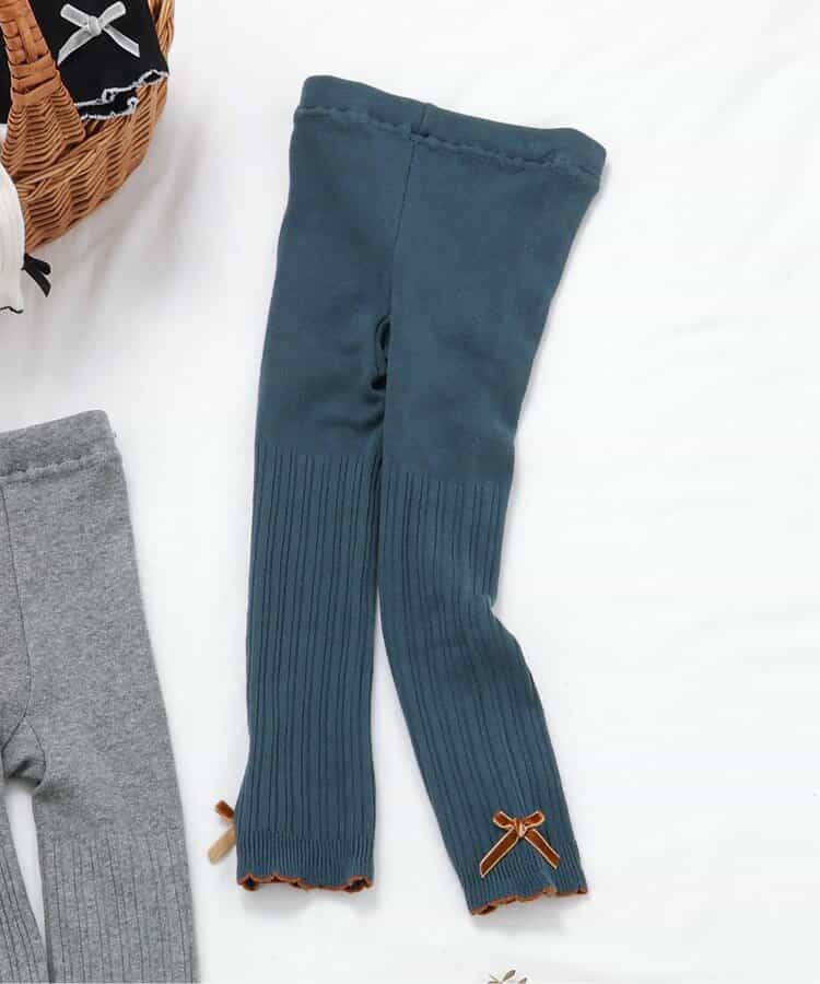 裾リボンレギンス